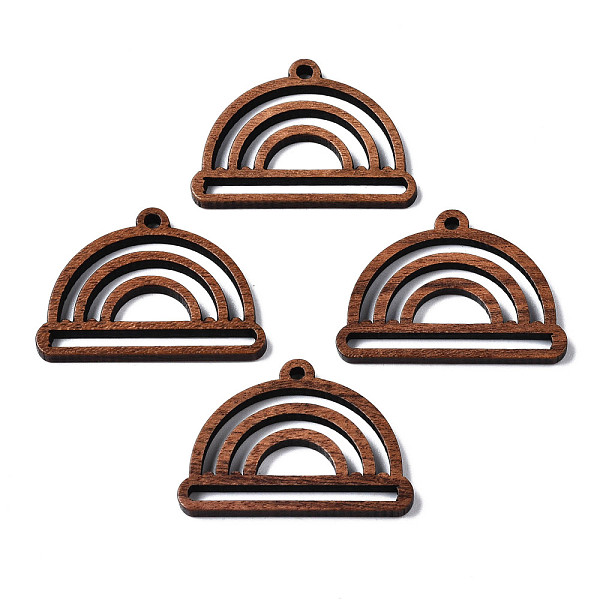 

PandaHall Walnut Wood Pendants, Half Round/Semicircle, Camel, 21.5x30x2mm, Hole: 1.8mm Wood Half Round Brown