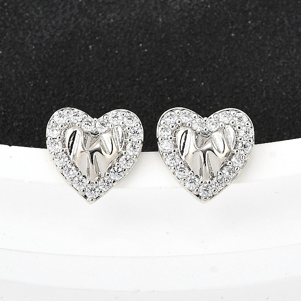 Brass Micro Pave Cl… - image