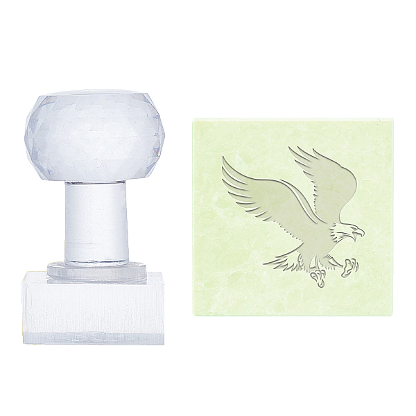 

PandaHall Plastic Stamps, DIY Soap Molds Supplies, Square, Eagle Pattern, 38x38mm Plastic Eagle