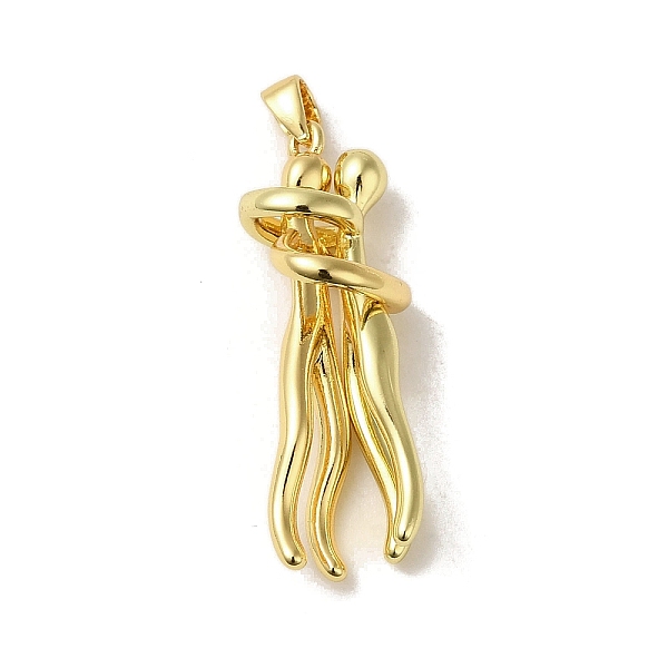 

PandaHall Brass Pendants, Human, Real 18K Gold Plated, 29x10x9.5mm, Hole: 3x2.5mm Brass Human