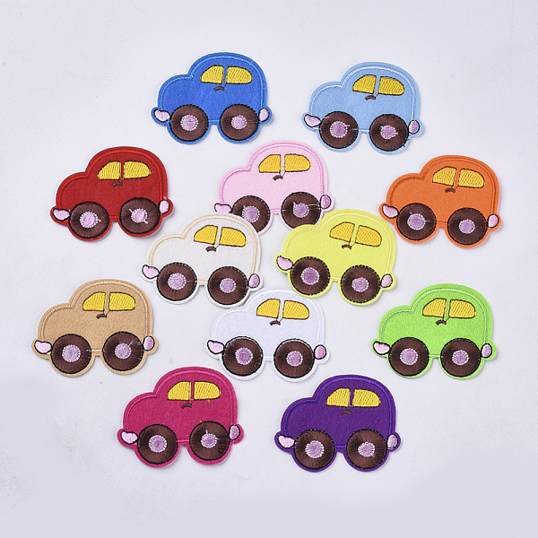 

PandaHall Computerized Embroidery Cloth Iron On/Sew On Patches, Costume Accessories, Appliques, Sedan, Mixed Color, 54x66x1.5mm, about..., Multicolor
