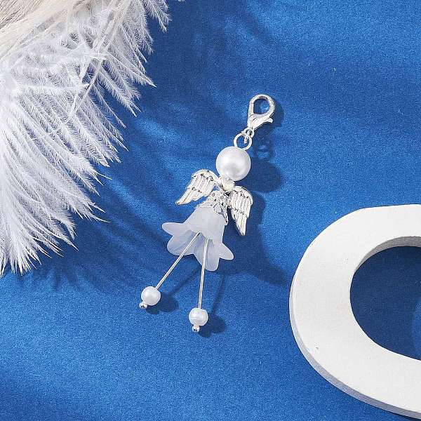 Frosted Acrylic & Glass Pearl Beads Pendant Decorations