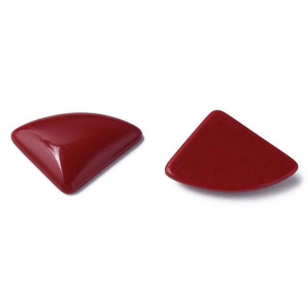 

PandaHall Opaque Acrylic Cabochons, Triangle, Dark Red, 19.5x28x5mm, about 354pcs/500g Acrylic Triangle