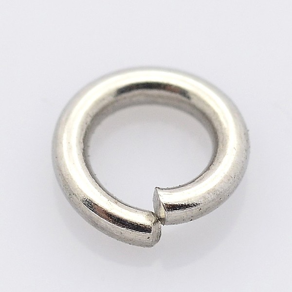 

PandaHall 304 Stainless Steel Open Jump Rings, Stainless Steel Color, 10x1.4mm, Inner Diameter: 7.2mm 304 Stainless Steel