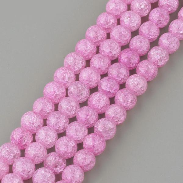 

PandaHall Synthetic Crackle Quartz Beads Strands, Round, Dyed, Violet, 10mm, Hole: 1mm, about 40pcs/strand, 15.7 inch Crackle Quartz Round..., Purple