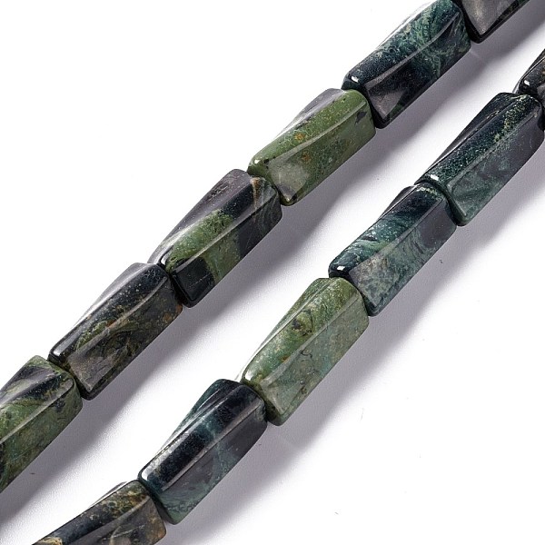 

PandaHall Natural Kambaba Jasper Beads Strands, Twist Column, 19~21.5x8~9.5x8~9.5mm, Hole: 1.2mm, about 20pcs/strand, 15.67''~16.34''...