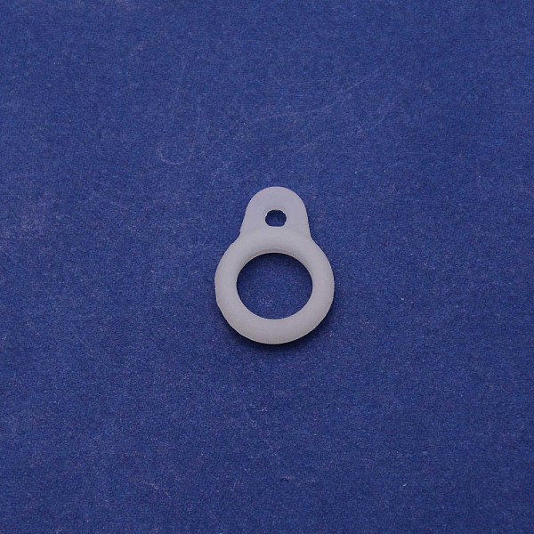 

PandaHall Silicone Pendant, for Electronic stylus & Lighter Making, Ring, Clear, 16x12x6mm, Hole: 2.5mm, 8mm inner diameter Silicone Ring...
