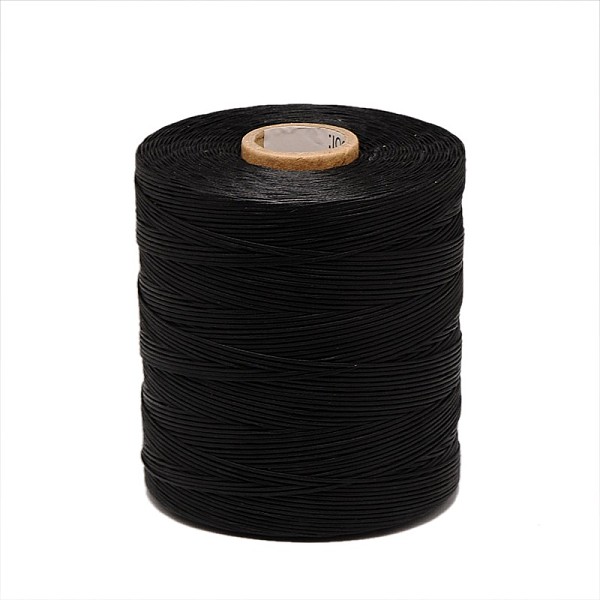 

PandaHall Waxed Polyester Cord, Black, 1x0.5mm, about 743.66 Yards(680m)/Roll Waxed Polyester Cord Flat Black