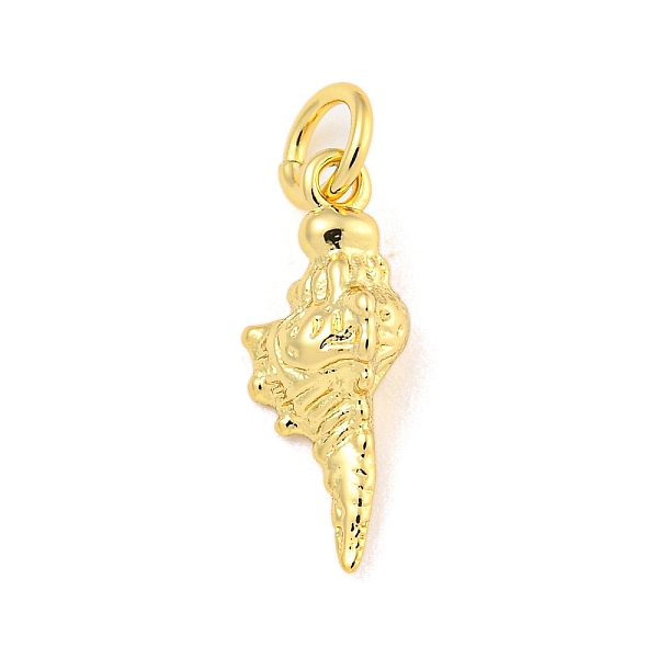

PandaHall Rack Plating Brass Pendants, with Jump Ring, Long-Lasting Plated, Cadmium Free & Lead Free, Whelk, Real 18K Gold Plated, 16x6x4mm...