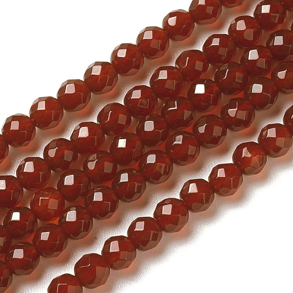 

PandaHall Natural Carnelian Beads Strands, Faceted, Round, Red, 4x3.5~4mm, Hole: 0.4mm, about 97~110pcs/strand, 15~16 inch(40~40.7cm)...