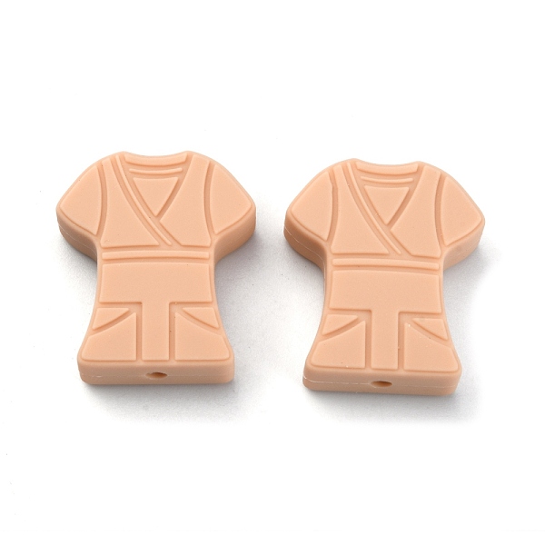 

PandaHall Food Grade Eco-Friendly Silicone Beads, Chewing Beads For Teethers, DIY Nursing Necklaces Making, Female nurse Clothes, PeachPuff..., Brown