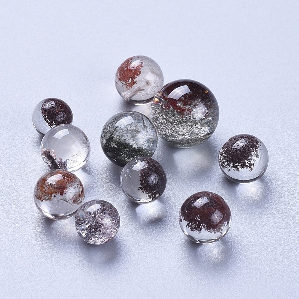 Natural Green Lodolite Quartz/Garden Quartz Beads