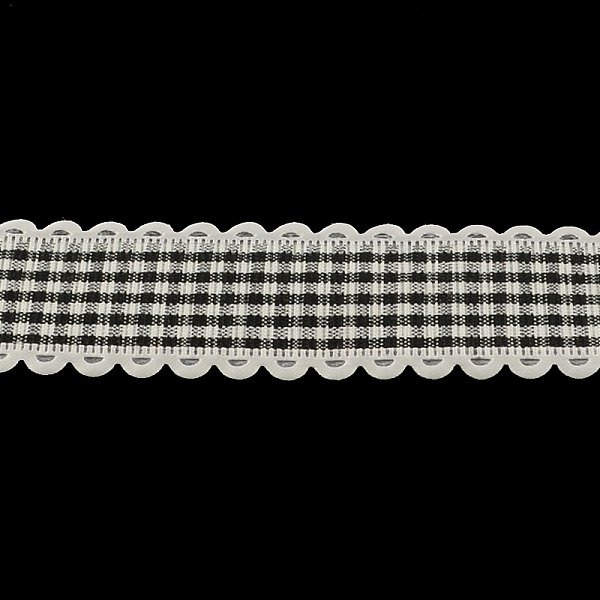 

PandaHall Polyester Printed Grosgrain Ribbons, Black, 1 inch(25mm), about 20yards/roll(18.29m/roll) Polyester Black