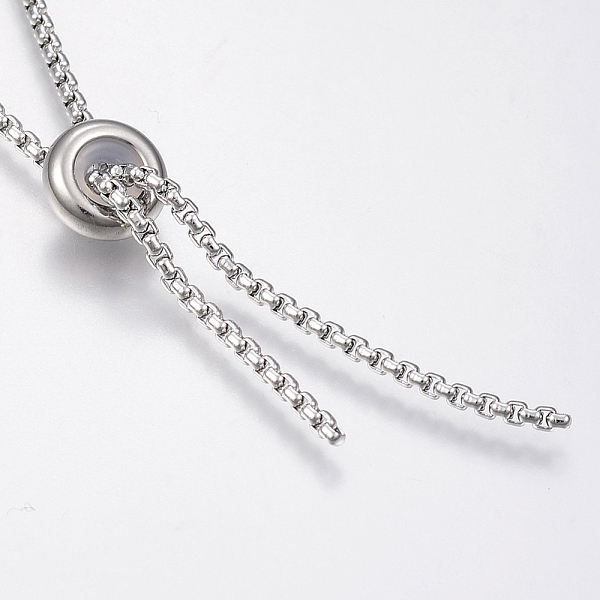 304 Stainless Steel Box Chain Necklace Making