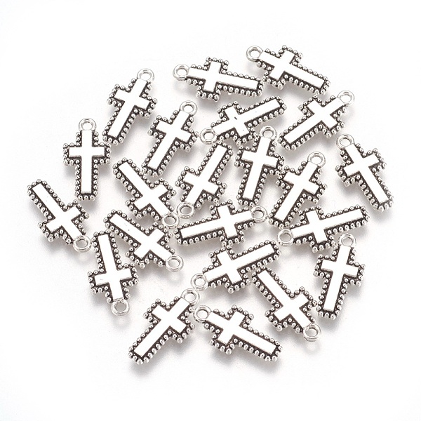 

PandaHall Tibetan Style Alloy Pendants, Cadmium Free & Lead Free, Cross, Antique Silver Color, about 10mm wide, 20mm long, 2mm thick, hole...