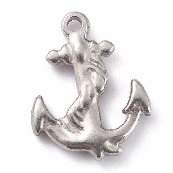 

PandaHall 304 Stainless Steel Pendants, Anchor, Stainless Steel Color, 19x15x3mm, Hole: 1.8mm 304 Stainless Steel Anchor & Helm