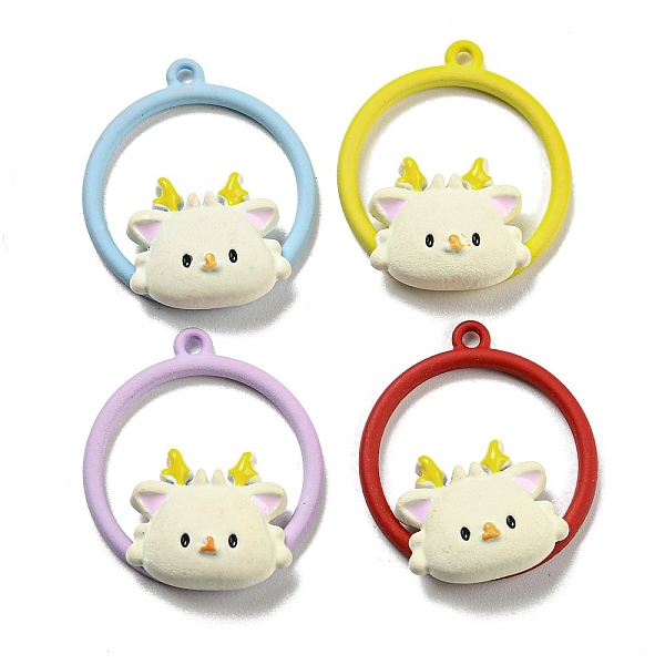 

PandaHall Spray Painted Zinc Alloy Pendant, Deer Charm, Mixed Color, 22x19x5.5mm, Hole: 1.2mm Alloy Deer Multicolor