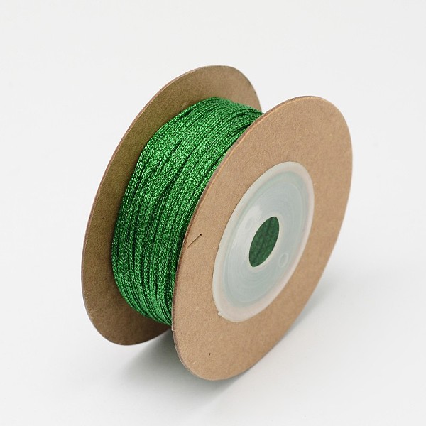 

PandaHall Braided Nylon Threads, Green, 1mm, about 14.21 yards(13m)/roll Nylon Green
