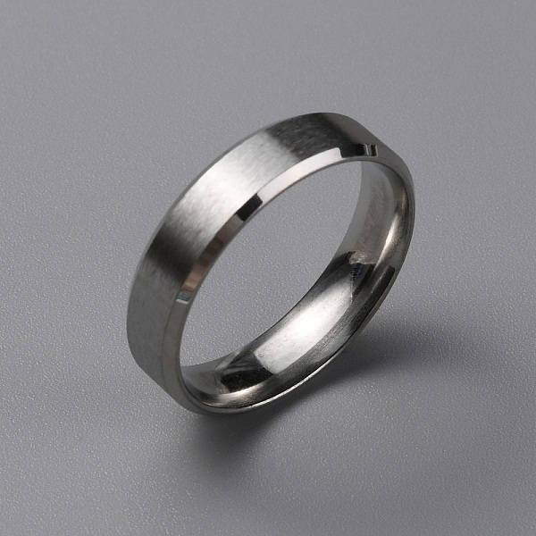 

PandaHall Matte Style 304 Stainless Steel Wide Band Finger Rings for Women Men, Plain Band Rings, Stainless Steel Color, 6mm, Inner Diameter...