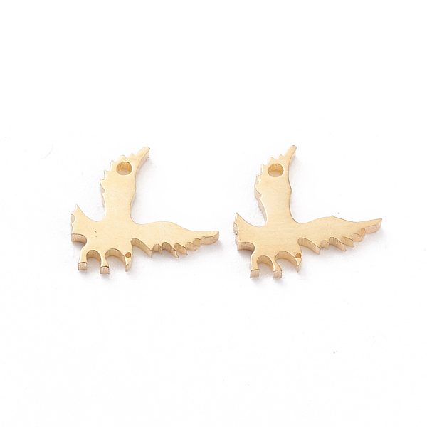 

PandaHall 304 Stainless Steel Charms, Laser Cut, Eagle, Golden, 8.5x10.5x1mm, Hole: 1.2mm 304 Stainless Steel Bird
