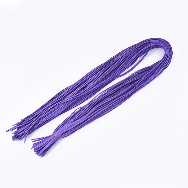 

PandaHall Faux Suede Cord, Faux Suede Lace, Blue Violet, 2.5~2.8x1.5mm, about 1.09 yards(1m)/strand Faux Suede Purple