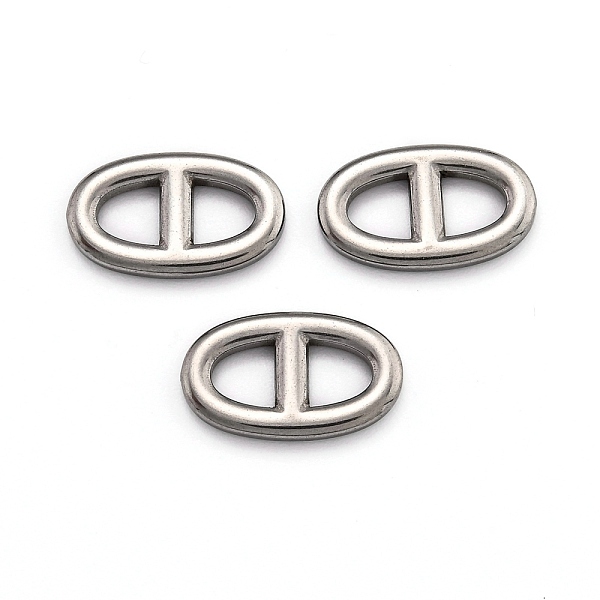 

PandaHall 304 Stainless Steel Connector Charms, Navy Mesh Charms, Marine Mesh Charms, Oval, Stainless Steel Color, 17.5x11x2.5mm, 6x7mm...
