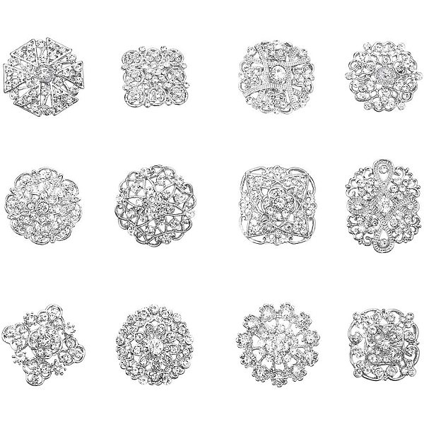 Alloy Safety Brooches
