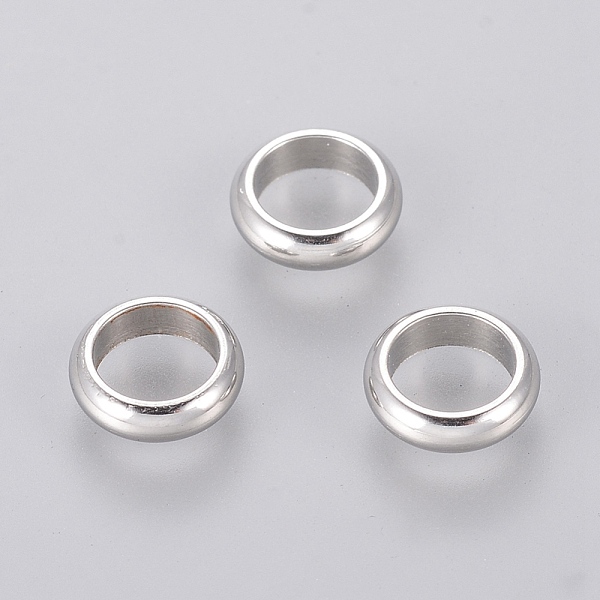 

PandaHall 304 Stainless Steel Beads, Ring, Stainless Steel Color, 7x2mm, Hole: 5mm 304 Stainless Steel Ring