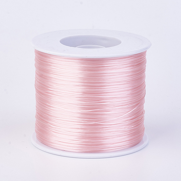 

PandaHall Flat Elastic Crystal String, Elastic Beading Thread, for Stretch Bracelet Making, Pink, 0.7mm, about 546.8 yards(500m)/roll...