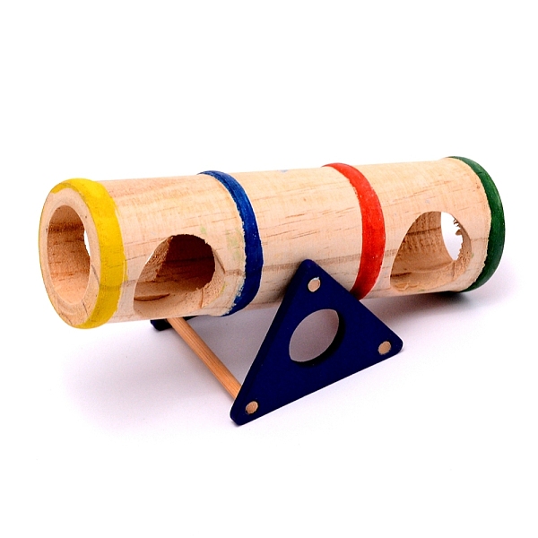 

PandaHall Wooden Hamster Seesaw, Pet Supplies, BurlyWood, 16.9x8.7x7.2cm, Hole: 3.5cm Wood Others Orange