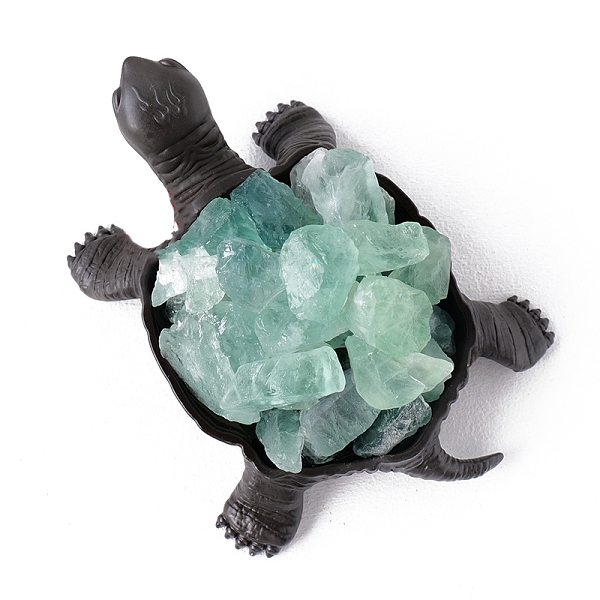 

PandaHall Natural Green Fluorite Display Decorations, Reiki Energy Stone Ornament, Tortoise, 115x85mm Fluorite Tortoise
