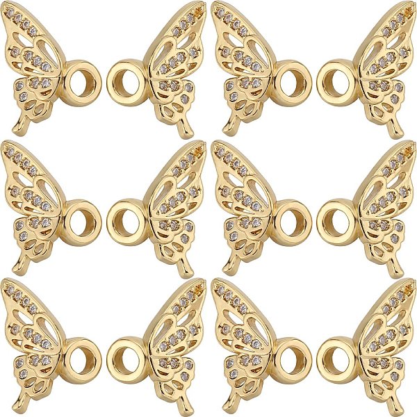 

PandaHall SUNNYCLUE 10 Sets Brass Micro Pave Clear Cubic Zirconia Pendants, Wing, Real 18K Gold Plated, 11x16x5mm, Hole: 3mm Brass+Cubic...