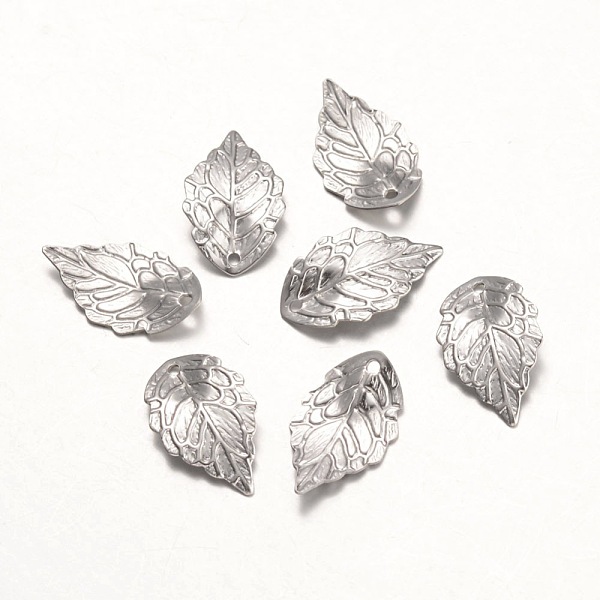 

PandaHall 316 Surgical Stainless Steel Pendants, Leaf, Stainless Steel Color, 17.5x10x0.5mm, Hole: 1mm 316 Surgical Stainless Steel Leaf