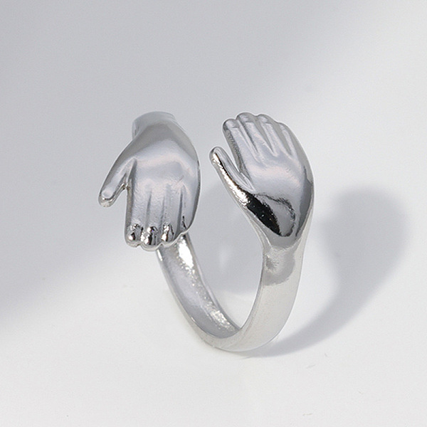 

PandaHall Stainless Steel Plam Open Ring Stainless Steel Palm