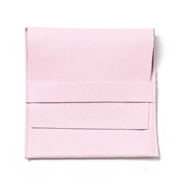 

PandaHall Microfiber Jewelry Pouches, Foldable Gift Bags, for Ring Necklace Earring Bracelet Jewelry, Square, Pink, 10.1x9.8x0.3cm...