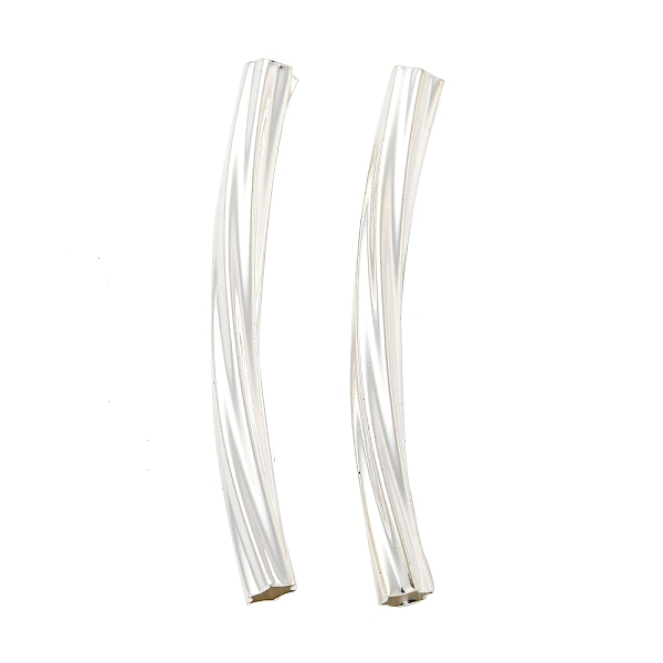 

PandaHall Brass Tube Beads, Lead Free & Cadmium Free, Silver, 35x3.5x3.5mm, Hole: 3x2.5mm Brass