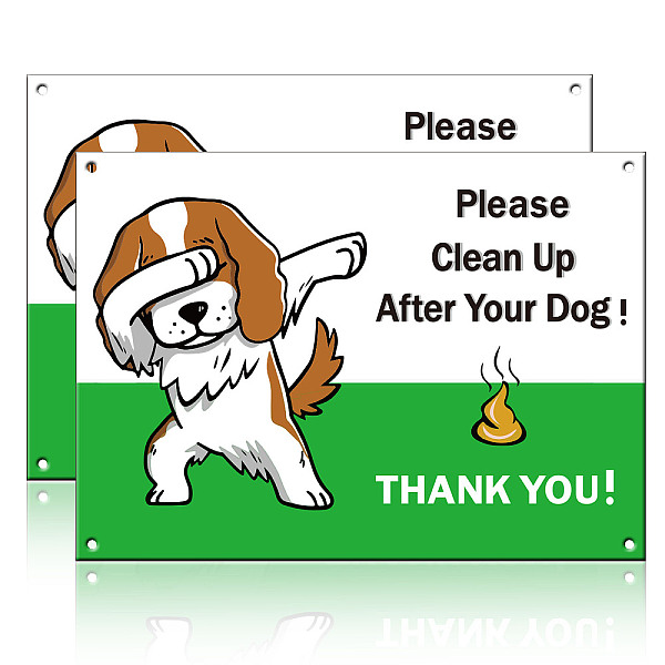 

PandaHall Aluminum Warning Sign, Rectangle with Word, Dog Pattern, 25x18x0.08cm Aluminum Dog
