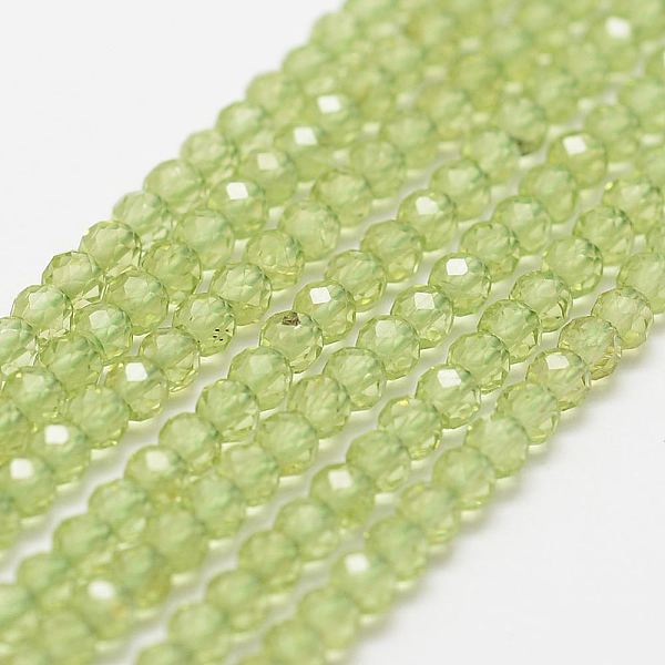 

PandaHall Natural Peridot Bead Strands, Faceted, Round, 3mm, Hole: 0.5mm, about 120~124pcs/strand, 12.8 inch(325mm) Peridot Round