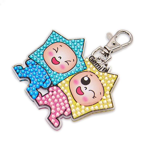 

PandaHall DIY Constellations Pattern Cartoon Keychain Diamond Painting Kits, Including Acrylic Pendant, Resin Rhinestones, Diamond Sticky..., Multicolor