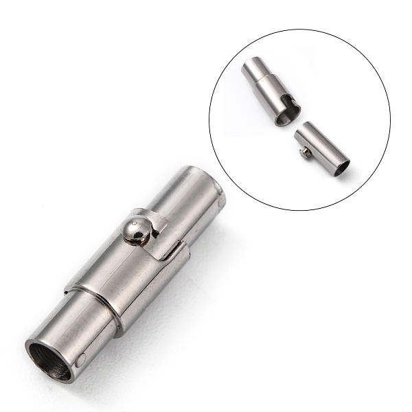 Smooth 304 Stainless Steel Locking Tube Magnetic Clasps