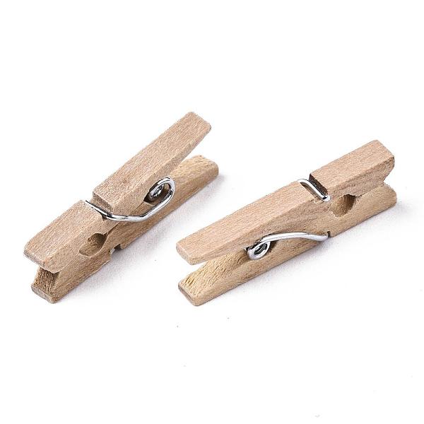 

PandaHall Wooden Craft Pegs Clips, Wheat, 25~26x3x8mm Wood Orange