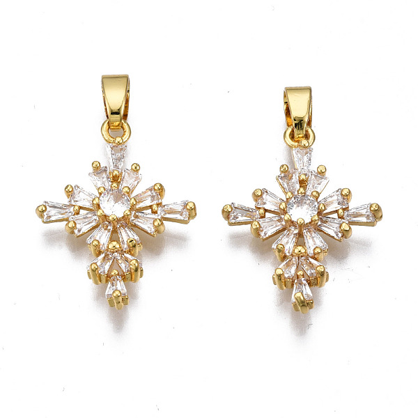 Brass Micro Pave Cl… - image
