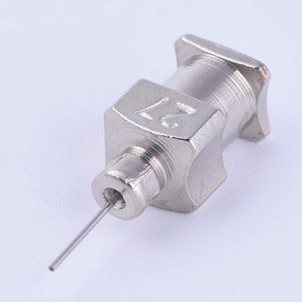

PandaHall Stainless Steel Fluid Precision Blunt Needle Dispense Tips, Stainless Steel Color, Pin: 0.41mm, 18x6mm, Inner Diameter: 4mm...