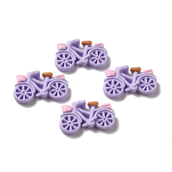 

PandaHall Opaque Resin Cabochons, Bicycle, Plum, 17x28x6mm Resin Vehicle Purple