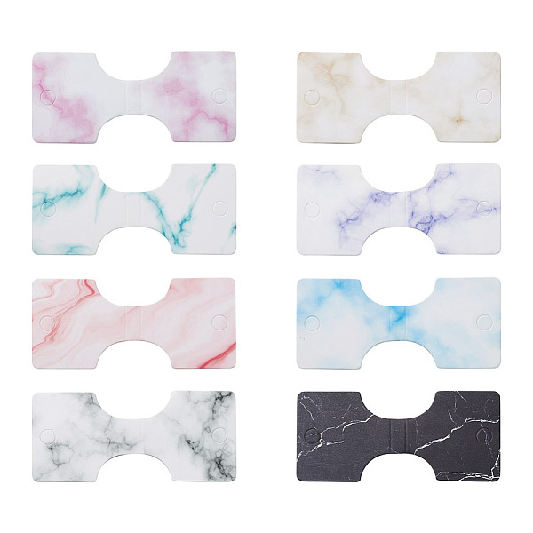 

PandaHall 240Pcs 8 Colors Paper Necklace Display Cards, Rectangle with Marble Pattern, Mixed Color, 8.8x4cm, 30pcs/color Paper Others..., Multicolor