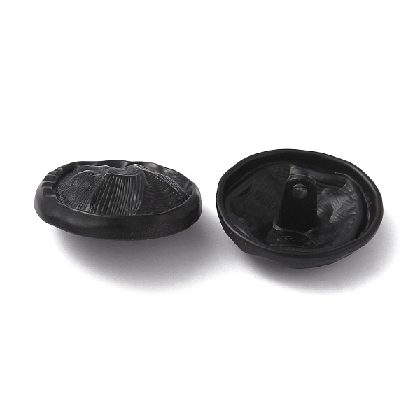 

PandaHall 1-Hole Alloy Shank Buttons, Garment Decoration, Electrophoresis Black, 23x10mm, Hole: 2mm Alloy Flat Round