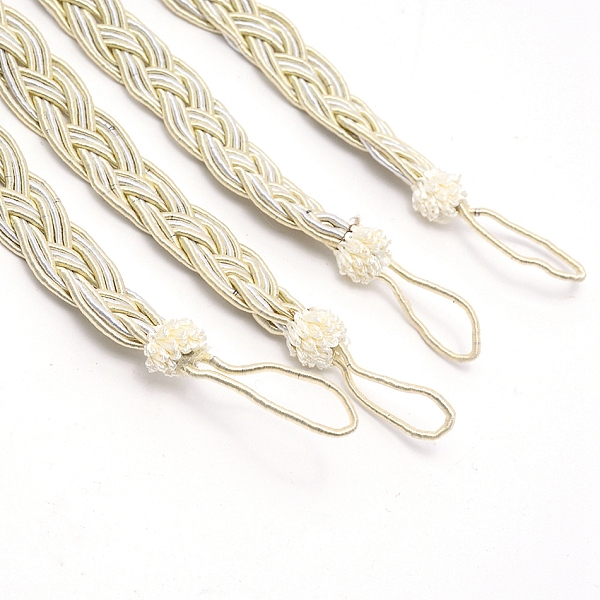 

PandaHall Polyester Braided Curtain Tiebacks, Light Goldenrod Yellow, 540x5~24mm Polyester Others Yellow