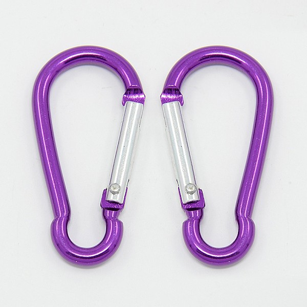 

PandaHall Aluminum Rock Climbing Carabiners, Key Clasps, Dark Orchid, 50x24x4mm Aluminum Others Purple