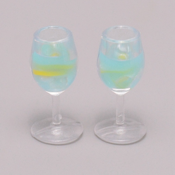 

PandaHall Resin Miniature Mini Dollhouse Goblet Simulation Food, for Dollhouse Props Decoration Accessories, Sky Blue, 29.5x14mm Resin...