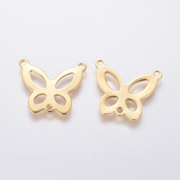 

PandaHall 201 Stainless Steel Chandelier Component Links, 3 Loop Connectors, Butterfly, Golden, 18x20x1mm, Hole: 1.5mm 201 Stainless Steel...